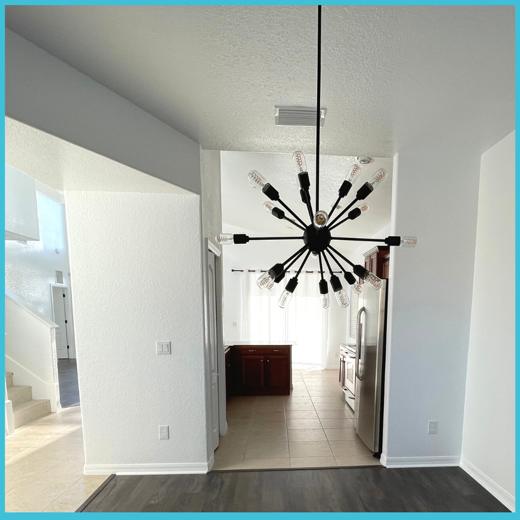 18 BULB MODERN BLACK SPUTNICK CHANDELIER