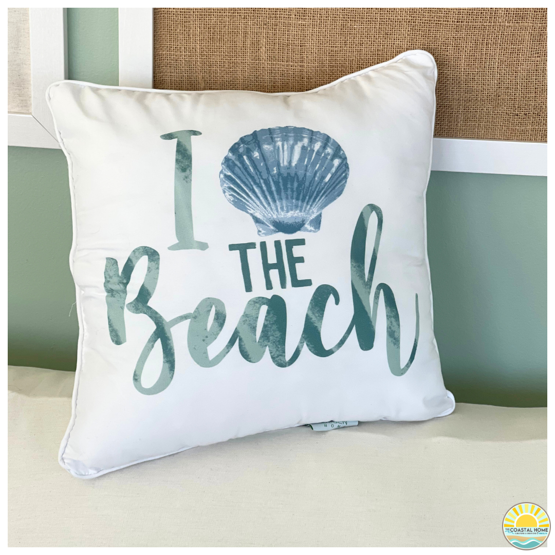 I Love the Beach Pillow