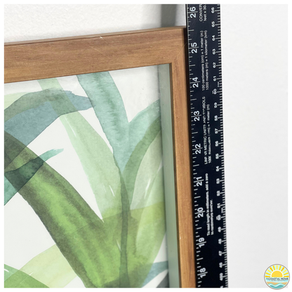 Tropical Palm Leaf Wall Art Set of 2 | ART  [AW-110]