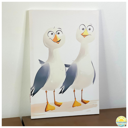 Playful Beach Bird Canvas Print | ART [AW-114]
