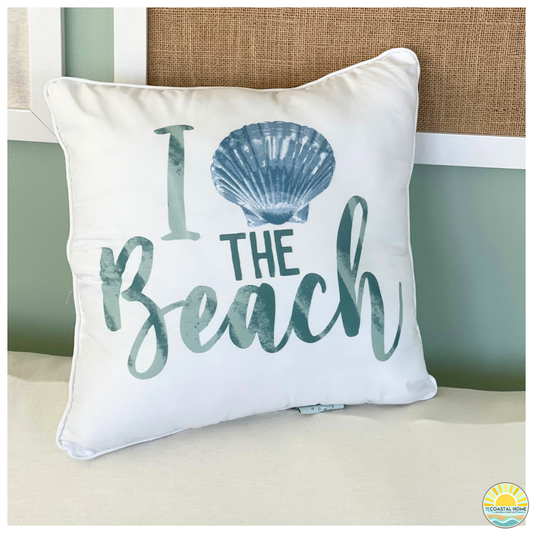 I Love the Beach Pillow